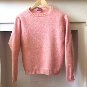 Vintage Baby Pink Wool Sweater